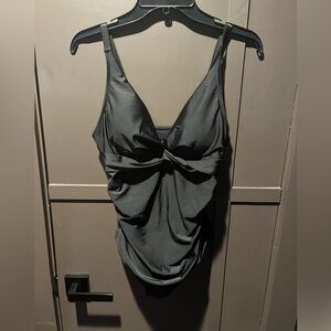 Smismivo Elegant Black One Piece Swimsuit SIZE Large NEW